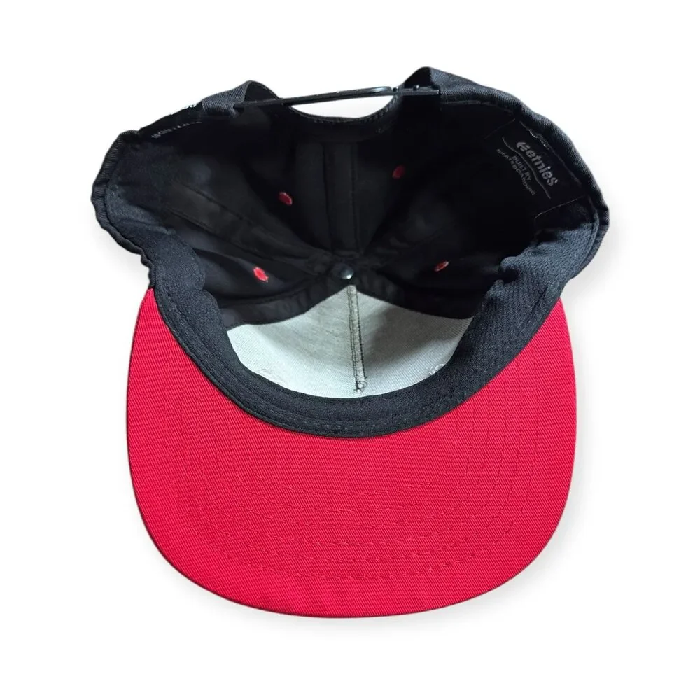 Etnies Corp Black Red Snapback Adjustable Skate Hat Retro Y2K‎